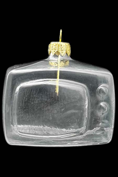 Стеклянная елочная игрушка Заготовка Телевизор 6,8 см 161512100